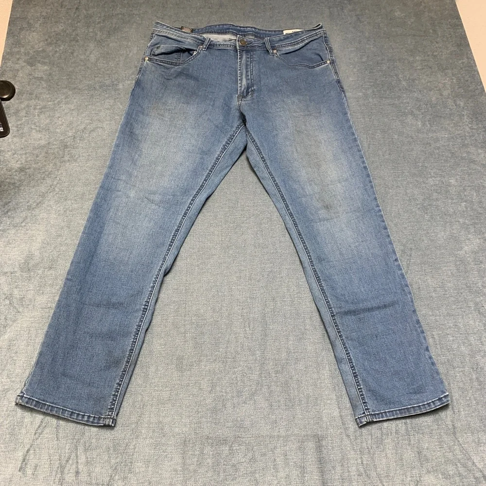 Buffalo David Bitton Axel Slim Fit Jeans Mens 36x30 Blue Denim Stretch Straight